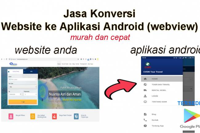 Jasa Konversi Website Ke Aplikasi Android Webview